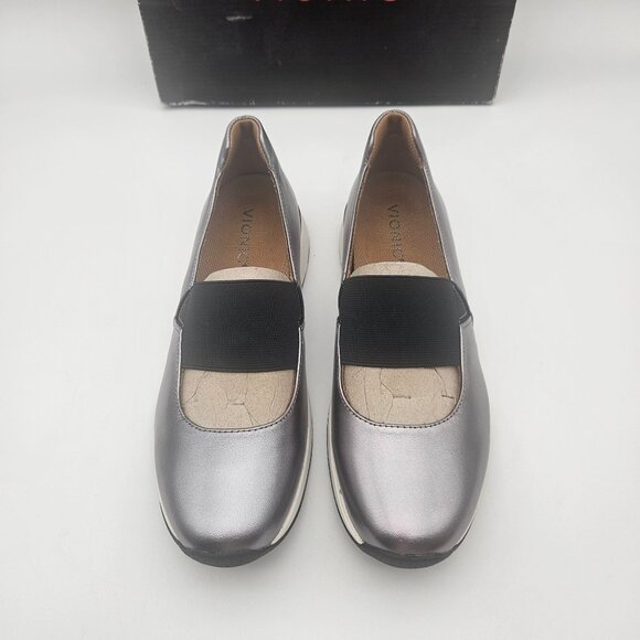 Vionic Cadee Metallic Pewter Ballet Flats Womens Sz 9 NIB - Picture 2 of 7